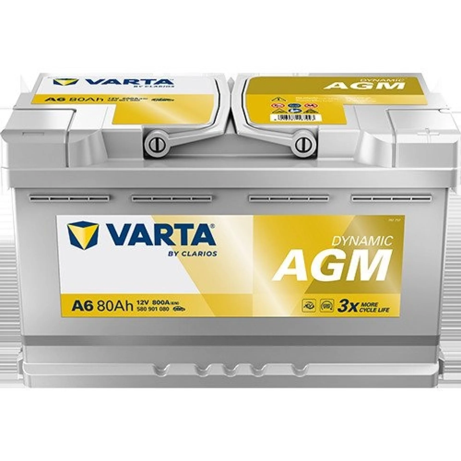 Varta+Dynamic+AGM++%28VRLA%29+80Ah+580901080K262