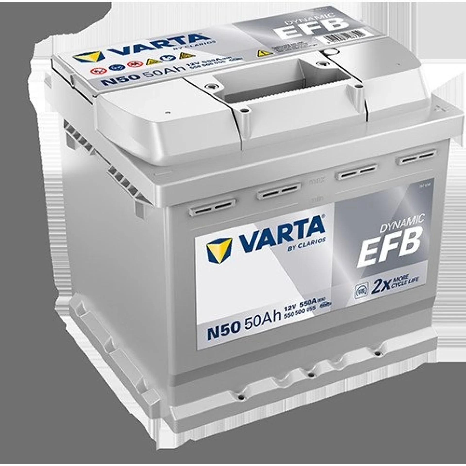 Varta+Dynamic+EFB+50Ah+550+500+055K262