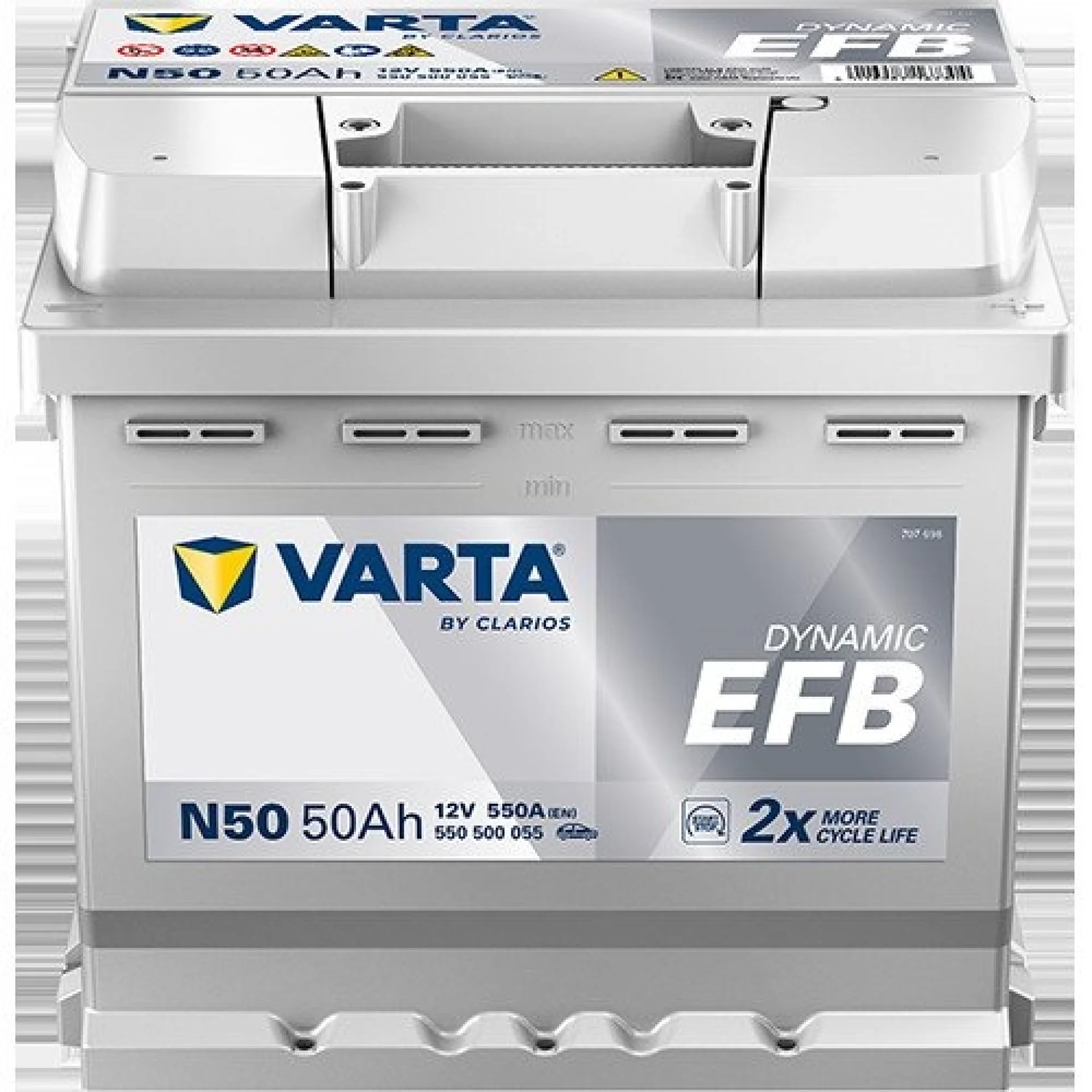 Varta+Dynamic+EFB+50Ah+550+500+055K262